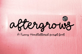 Aftergrows: The Chic Brush Font for High-Impact Digital Headlines
