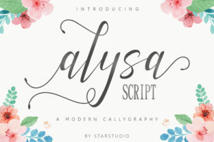 Alysa Script: Elegant Handwritten Fonts for Digital Branding