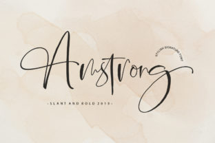Amstrong Script: Elegant Handwritten Fonts for Boutique Branding