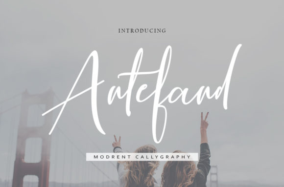 Antefand: A Modern Calligraphy Font for Authentic Brand Identity