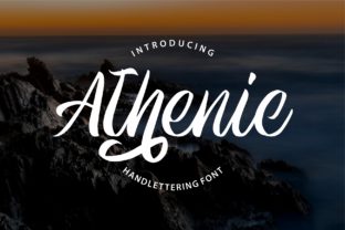 Athenic Script Font for Elegant Editorial Design
