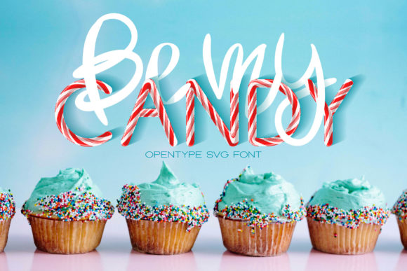 Be My Candy: A Striking SVG Font for Festive Digital Design