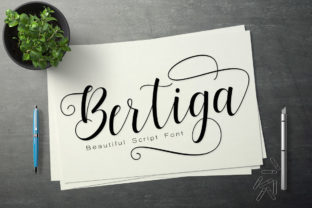 Bertiga Font Review: Elegant Script for Luxury Branding
