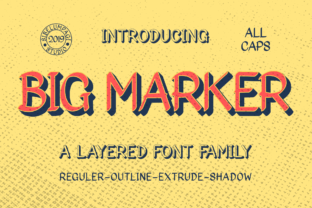Big Marker Family: Vintage Blackletter Fonts for Handmade Branding