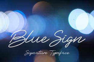 Blue Sign: A Modern Brush Font for Polished Branding