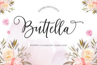 Buttella Script: Elegant Handwritten Font