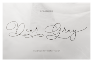 Dear Gray Modern Calligraphy Font for Digital Branding