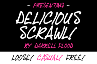 Delicious Scrawl: The Perfect Handwritten Font for Editorial Design