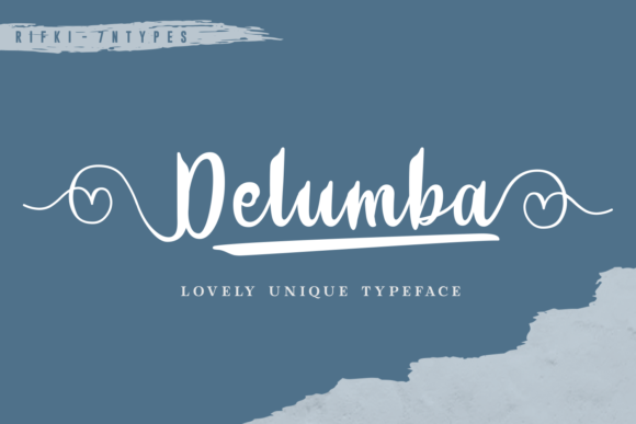 Delumba Script Typeface for Editorial Design