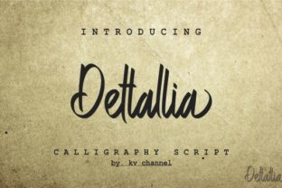 Dettallia: The Elegant Script Handwritten Font for Bold Campaigns