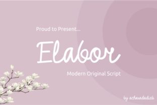 Elabor Typeface: A Designer’s Take on Natural Script Fonts