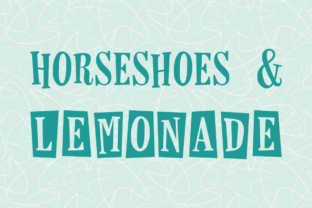 Horseshoes Lemonade: Vintage Serif Font for Retro Web Design