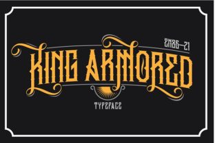 King Armored: A Striking Blackletter Font for Bold Digital Branding