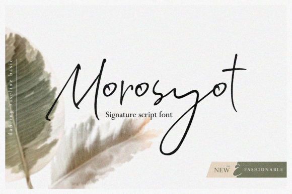 Morosyot Script: The Elegant Typeface for Boutique Branding