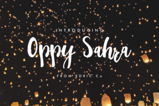 Oppy Sahra: The Handwritten Font for Elegant Campaign Design