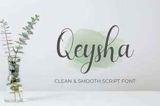 Qeysha Script Review: A Luxurious Handwritten Typeface for Elegant Branding