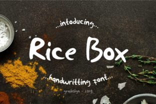 Rice Box: The Handwritten Font for Bold Campaign Visuals