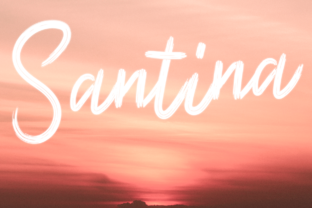 Santina: The Handwritten Script Font for Engaging Social Media Campaigns