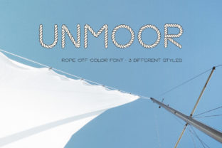 Unmoor Family: A Nautical Color Font for Editorial Design