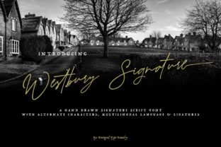 Westbury Signature Typeface for Modern Editorial Design