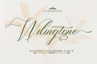 Wilingtone: A Script Handwritten Typeface for Luxurious Digital Branding